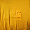 Dark Yellow Logo Cotton Men Crew Neck T-shirt - Image 6