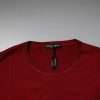 Red Logo Tape Cotton Crew Neck T-shirt - Image 5