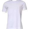 White Cotton Crew Neck Short Sleeves T-shirt - Image 2