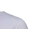 White Cotton Crew Neck Short Sleeves T-shirt - Image 3