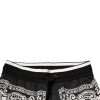 Black Bandana Cotton Jogger Pants - Image 5