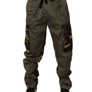 Multicolor Patchwork Camouflage Cargo Pants