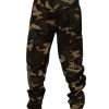 Multicolor Patchwork Camouflage Cargo Pants - Image 4