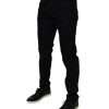 Black Cotton Stretch Slim Fit Men Denim Jeans - Image 3