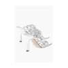 Silver Leather Women Sandal - Image 3