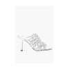 Silver Leather Women Sandal - Image 4