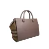 Small Banwell Leather Tote Bag Purse Grey Mink - Image 4