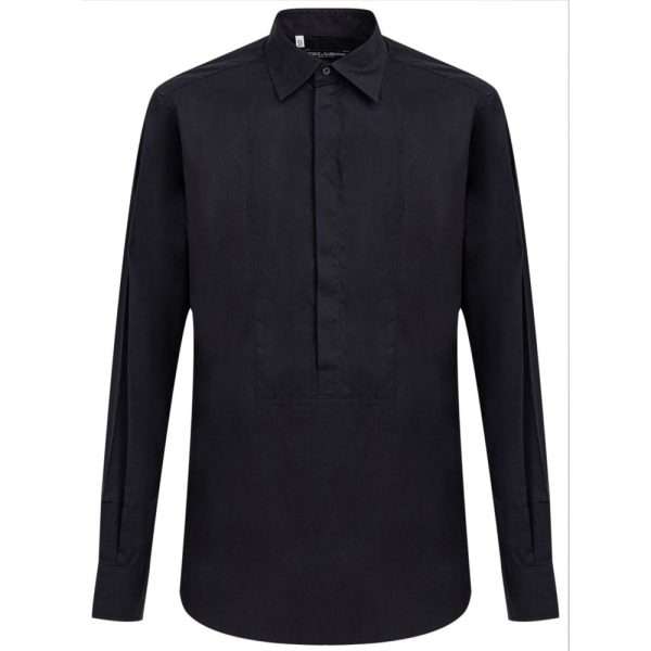 Navy Blue Cotton Shirt