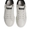 White Black Logo Portofino Men Sneaker Shoes - Image 3