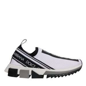 White Black Slip On Sorrento Sneakers Shoes
