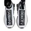White Black Sorrento Socks Sneakers Shoes - Image 3