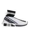 White Black Sorrento Socks Sneakers Shoes - Image 7