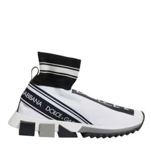 White Black Sorrento Socks Sneakers Shoes