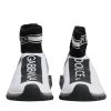 White Black Sorrento Socks Sneakers Shoes - Image 2