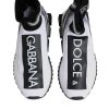 White Black Sorrento Socks Sneakers Shoes - Image 3