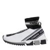 White Black Sorrento Socks Sneakers Shoes - Image 6