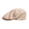 Beige Cotton Newsboy Capello Cabbie Hat - Image 4