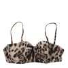 Brown Leopard Nylon Balconcino Bra Underwear - Image 2
