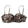 Brown Leopard Nylon Balconcino Bra Underwear - Image 3