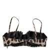Brown Leopard Nylon Balconcino Bra Underwear - Image 4
