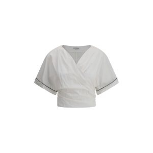 Buckle-knotted waist Blouse
