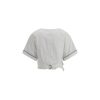 Buckle-knotted waist Blouse - Image 2