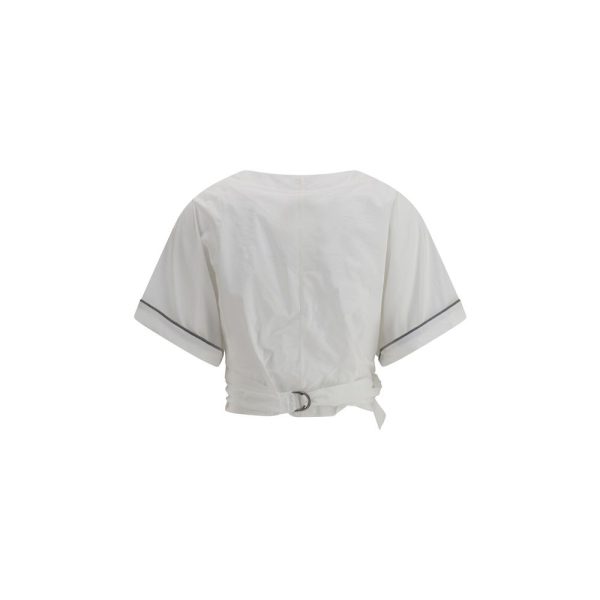 Buckle-knotted waist Blouse - Image 2