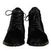 Black Pony Style Leather Mid Calf Boots Shoes - Image 2