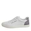 White Suede Leather Low Top Sneakers Shoes - Image 6