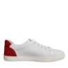 White Suede Leather Low Top Sneakers Shoes - Image 7