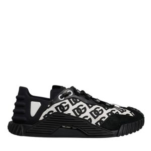 Black Logo Lace Up Low Top NS1 Sneakers Shoes