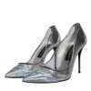 Multicolor Iridescent Pointed Toe Pumps Shoes - Image 3
