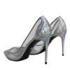 Multicolor Iridescent Pointed Toe Pumps Shoes - Image 4
