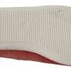 Scarlet Red Blue Stripe Flat Slip-On Shoes - Image 5