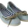Minnesota Blue Stripe Flat Slip-On Shoes - Image 2