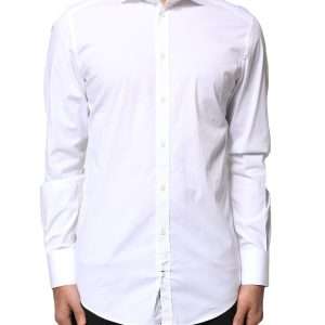 White GOLD Cotton Long Sleeves Dress Shirt