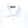 White Cotton Poplin Bib Formal Dress Shirt - Image 5