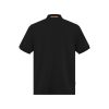 Black Cotton Polo Shirt - Image 2