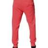Neon Red Cotton Jogger Men Sweatpants Pants - Image 4