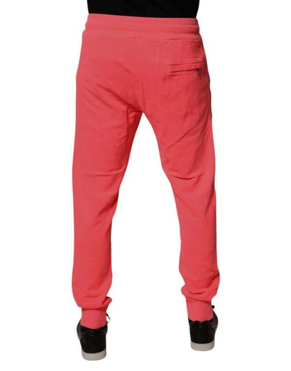 Neon Red Cotton Jogger Men Sweatpants Pants - Image 4