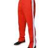 Red White Mid Waist Men Jogger Sweatpants Pants - Image 3