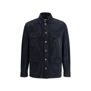 Suede leather shirt Jacket