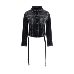Denim Jacket with ribbon