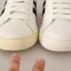 White Leather Crystal Embellished Sneakers Shoes - Image 6