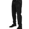 Black Cotton Stretch Men Skinny Denim Jeans - Image 3