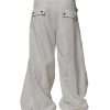 White Mid Waist Wide Leg Pants - Image 4