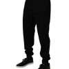 Black Cotton Blend Jogger Sweatpants Pants - Image 3