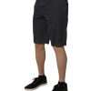Dark Gray Cotton Mid Waist Men Bermuda Shorts - Image 3
