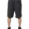 Dark Gray Cotton Bermuda Sweatshorts Shorts - Image 4