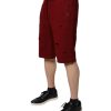 Maroon Rip Style Bermuda Sweatshorts Shorts - Image 3